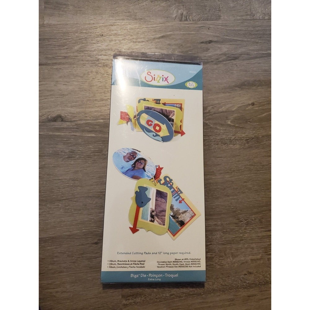 Sizzix Bigz Extra Long Design Album Brackets & Arrow Layered by Brenda Pinnick